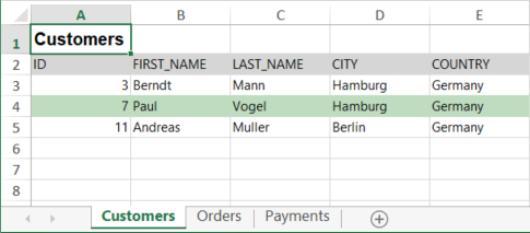 Exporting Result in Excel
