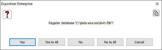 Asking to Register a Folder as a Database