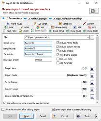 Exporting Data to Excel in Exportizer Pro